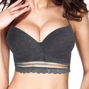 Pure Cotton padded C-cup lift-up bra set